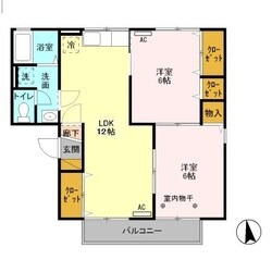 グレイスエステート Aの物件間取画像